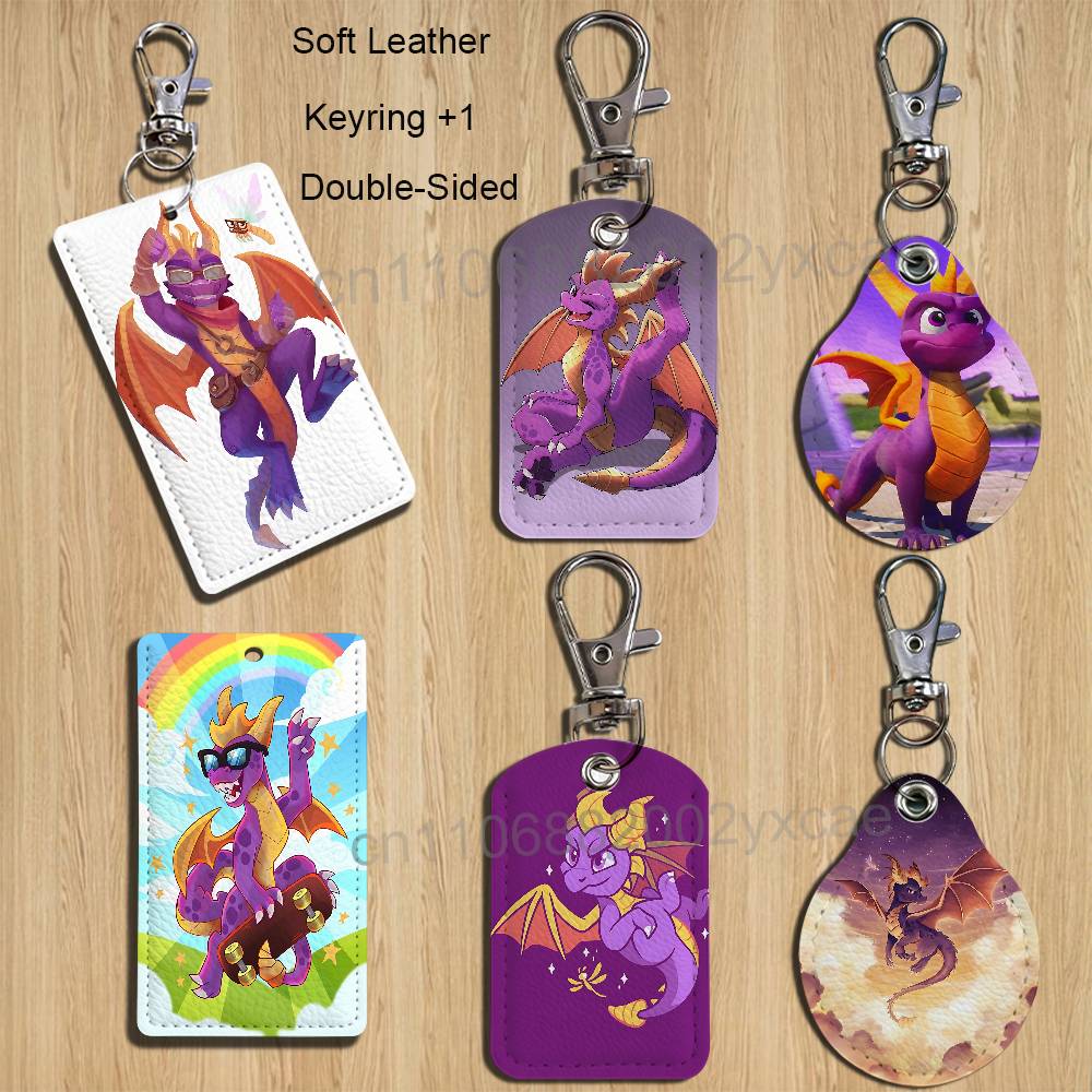 Lanyard Badge Holder - Chaveiro de Couro Spyro the Dragon