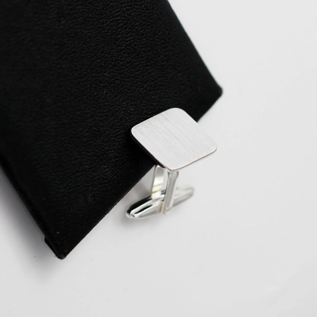 Tie Clip Silver - Beadsnice 2 peças 925 prata quadrado