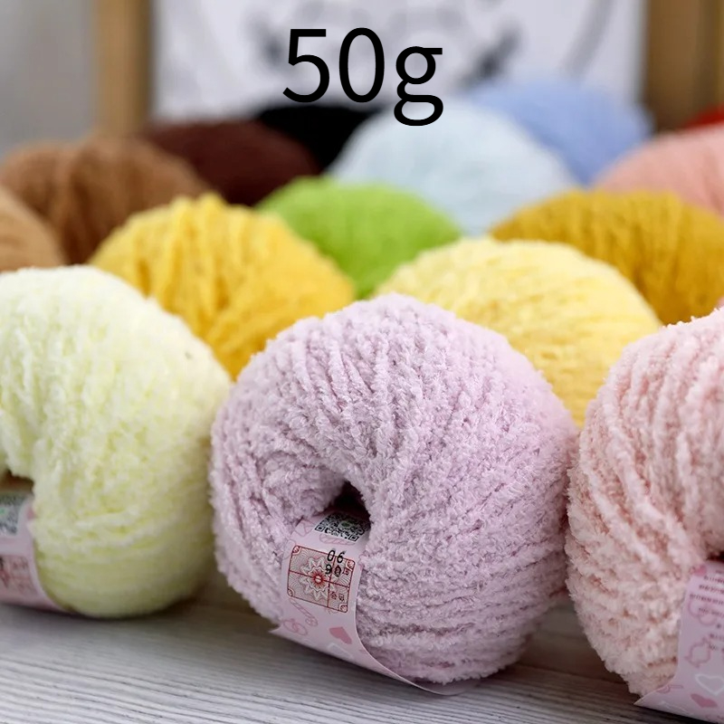 Woven Scarf Blanket - Fio de Pelúcia Curto 50g 70m,