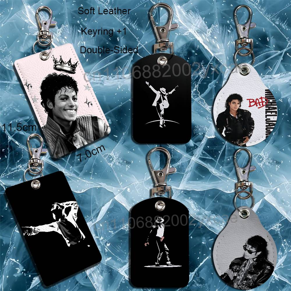 Lanyard Badge Holder - Chaveiro de Couro Michael Jackson de