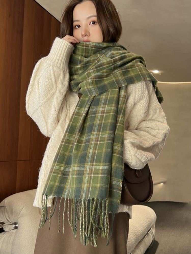 Woven Scarf Blanket - Novo Cachecol Feminino de Imitação de