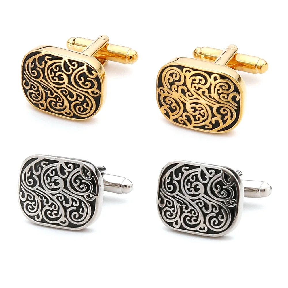 Tie Clip Silver - Abotoaduras douradas de alta qualidade, padrão