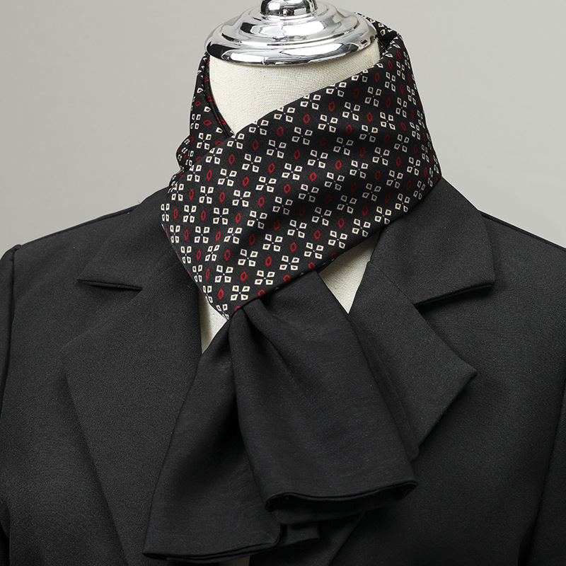 Scarf Silk Square - Lenço masculino imitação de seda pescoço
