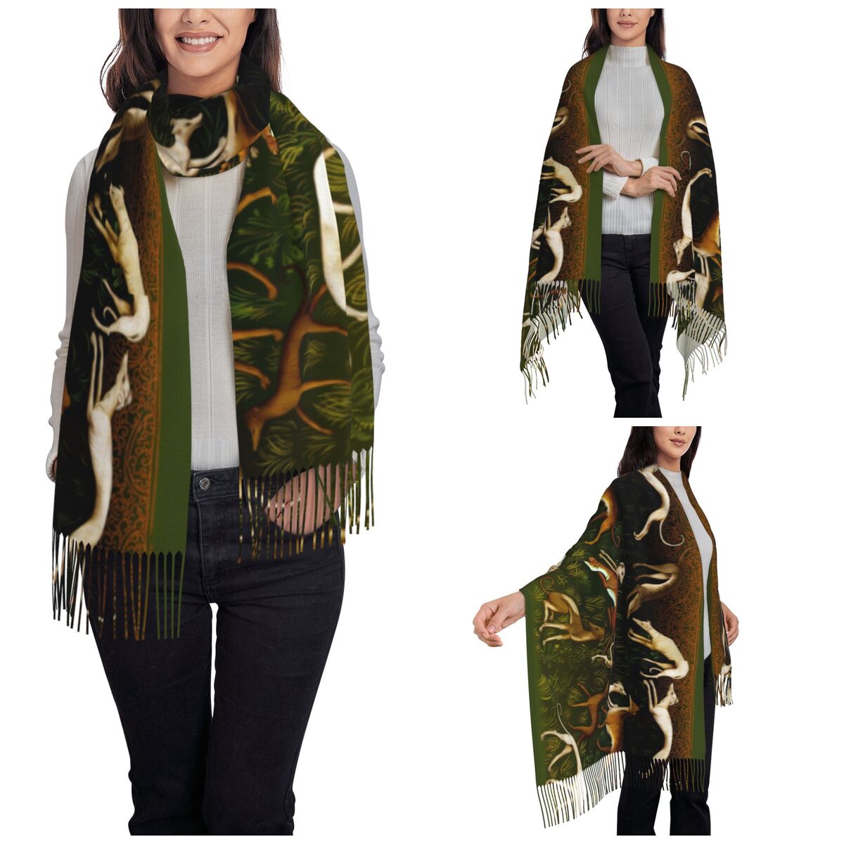 Galgo xale envoltório feminino - Pashmina Wrap Large avaliação e preço
