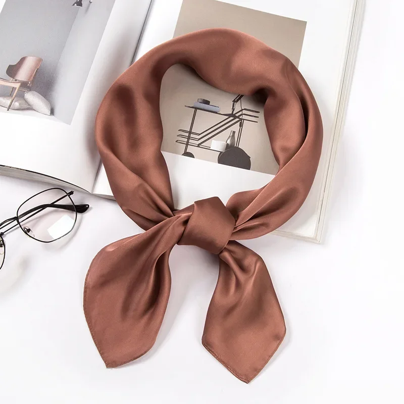 Lenço de Cetim Feminino 70cm,  - Scarf Silk Square avaliação e preço