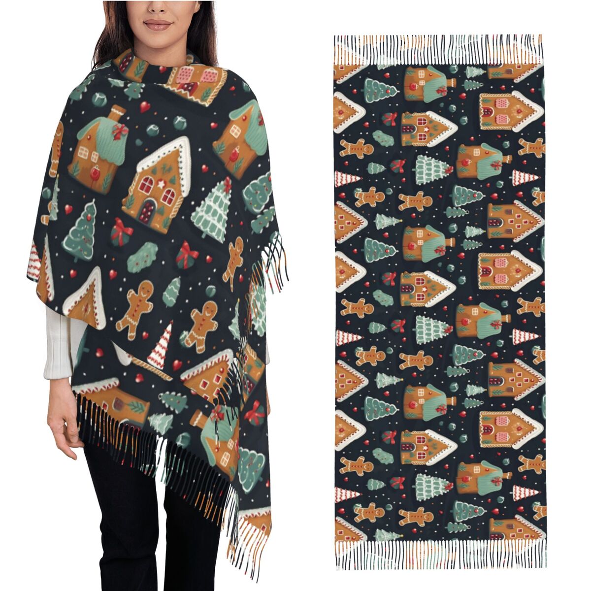 Natal deleite-panelas de gengi - Pashmina Wrap Large avaliação e preço