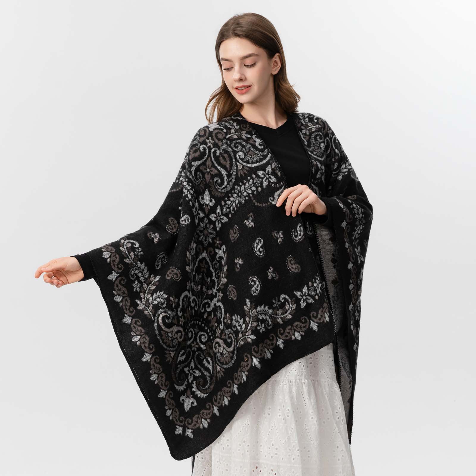 Cachecol de Cashmere Luxuoso p - Stole Wedding Shawl avaliação e preço