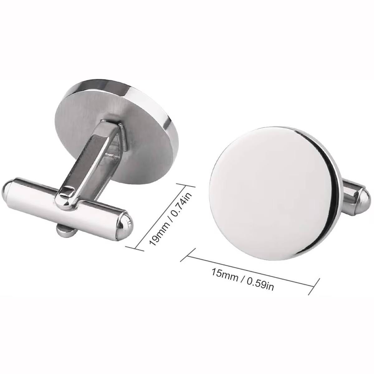 Abotoaduras de metal personali - Tie Clip Silver avaliação e preço