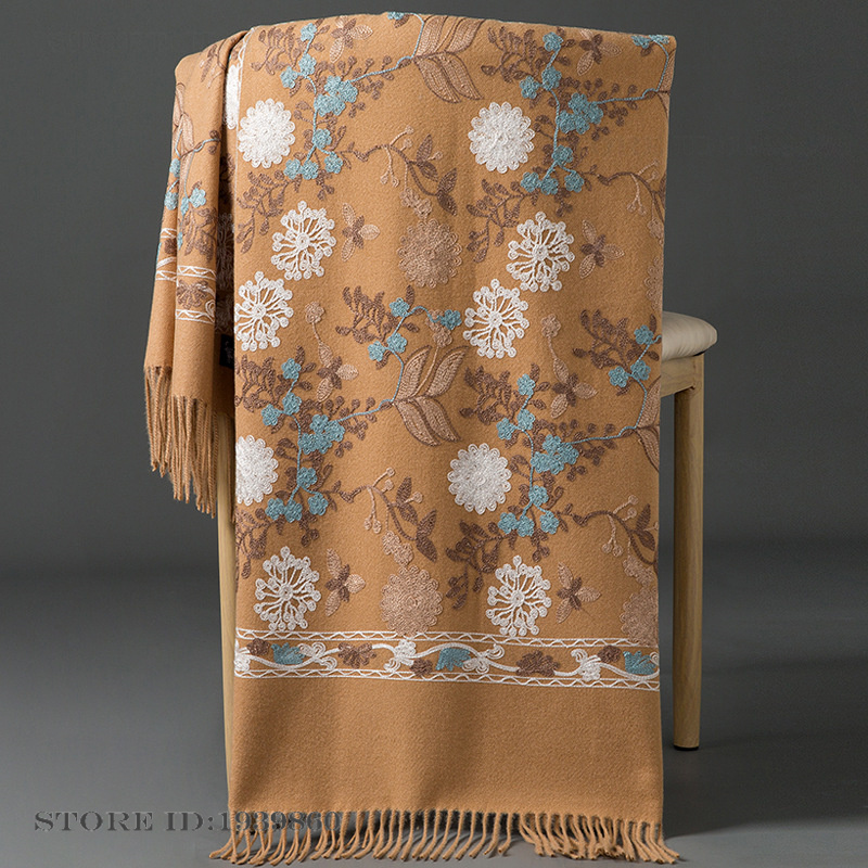 Cachecol Feminino de Caxemira  - Woven Scarf Blanket avaliação e preço