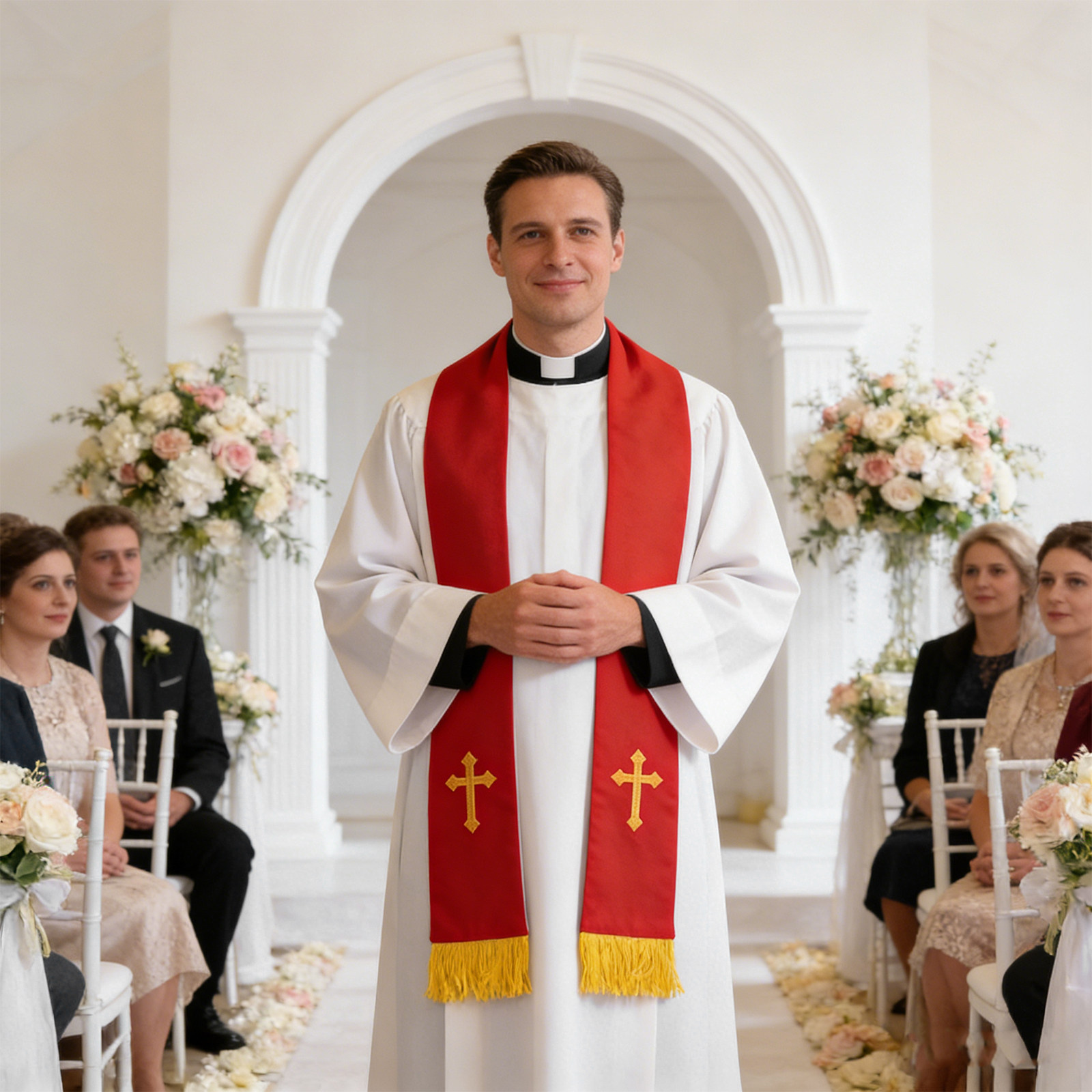 Estola Reversível para Clero c - Stole Wedding Shawl avaliação e preço