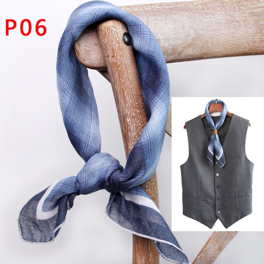 Lenço quadrado masculino com b - Scarf Silk Square avaliação e preço