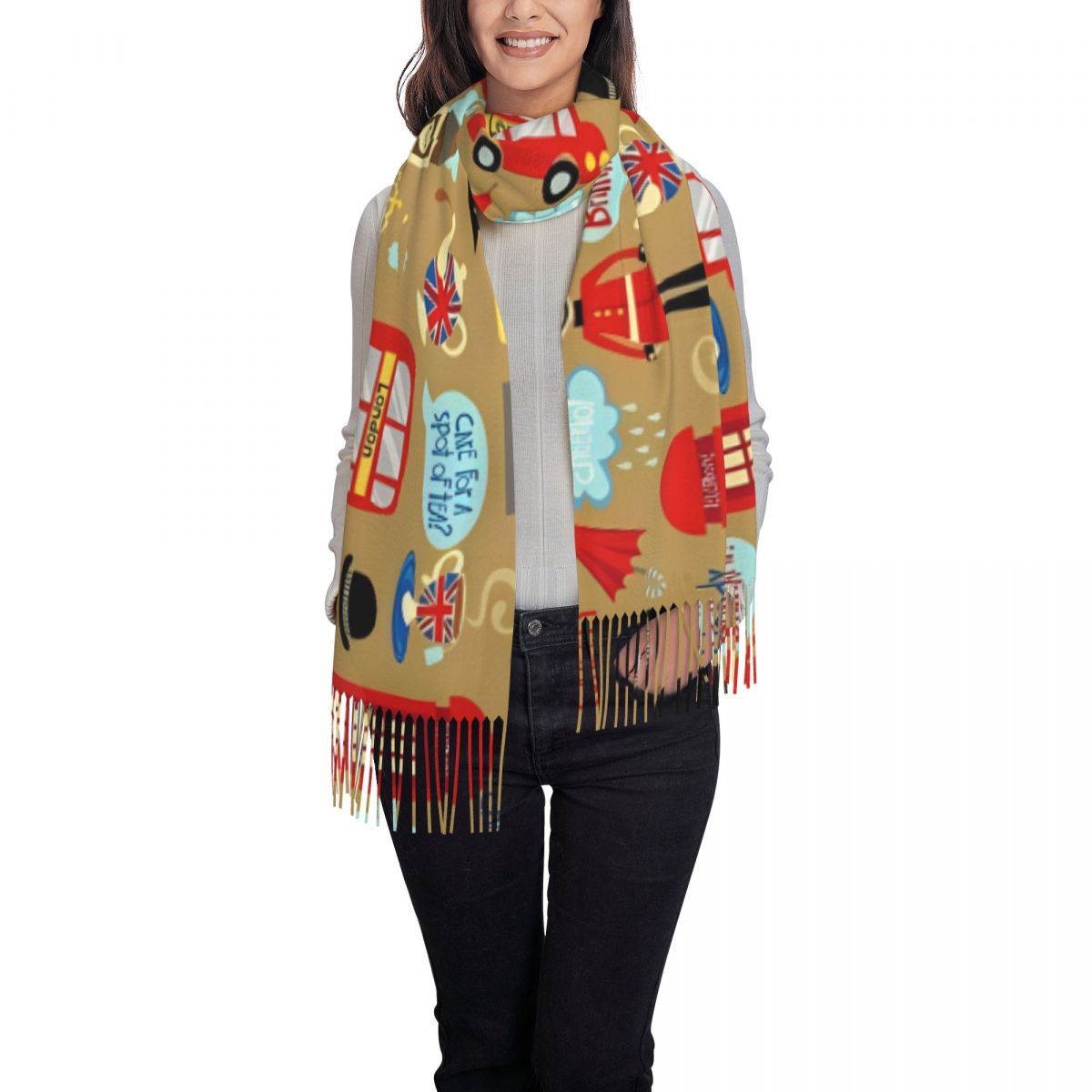 Lenço de Londres encantado par - Pashmina Wrap Large avaliação e preço