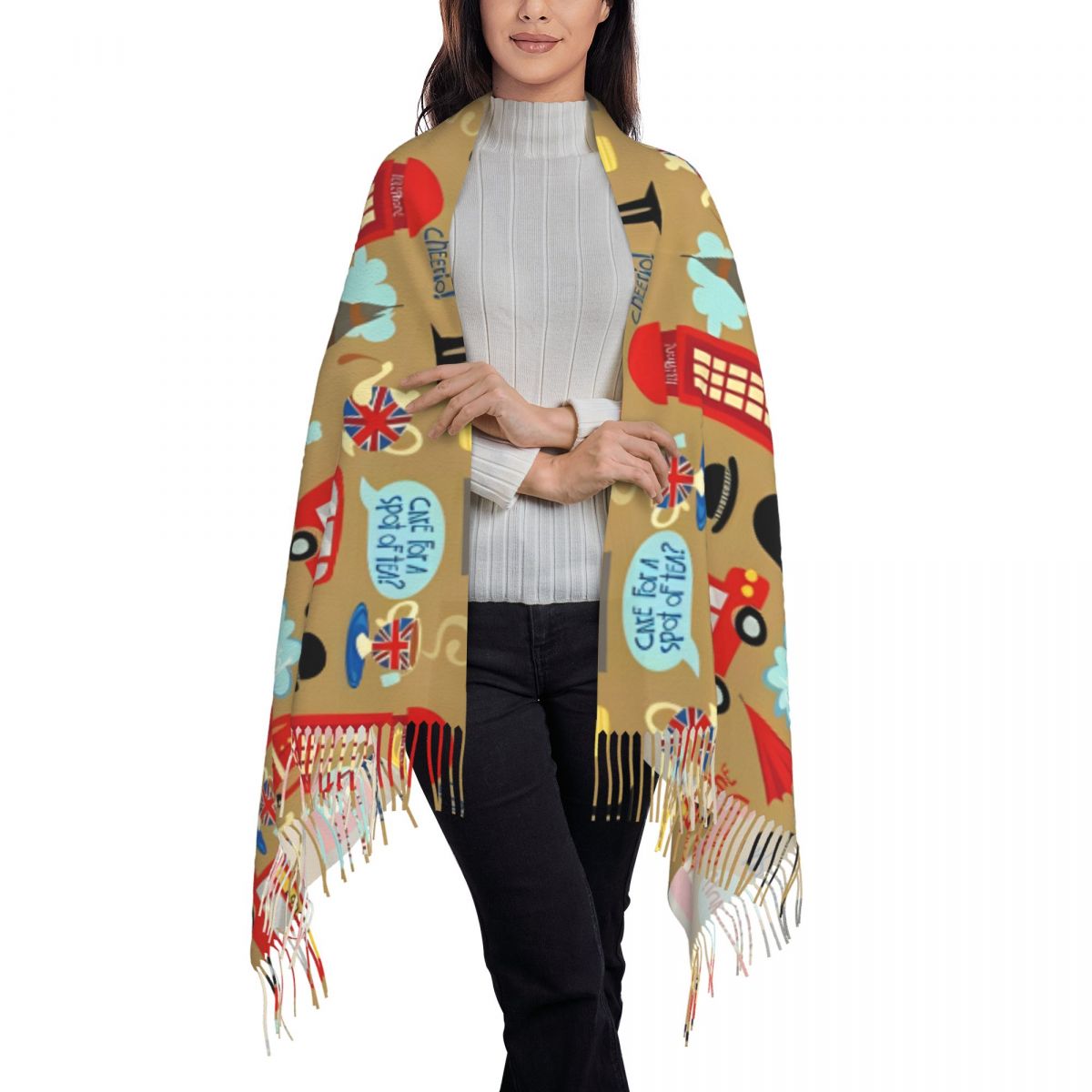 Lenço de Londres encantado par - Pashmina Wrap Large avaliação e preço