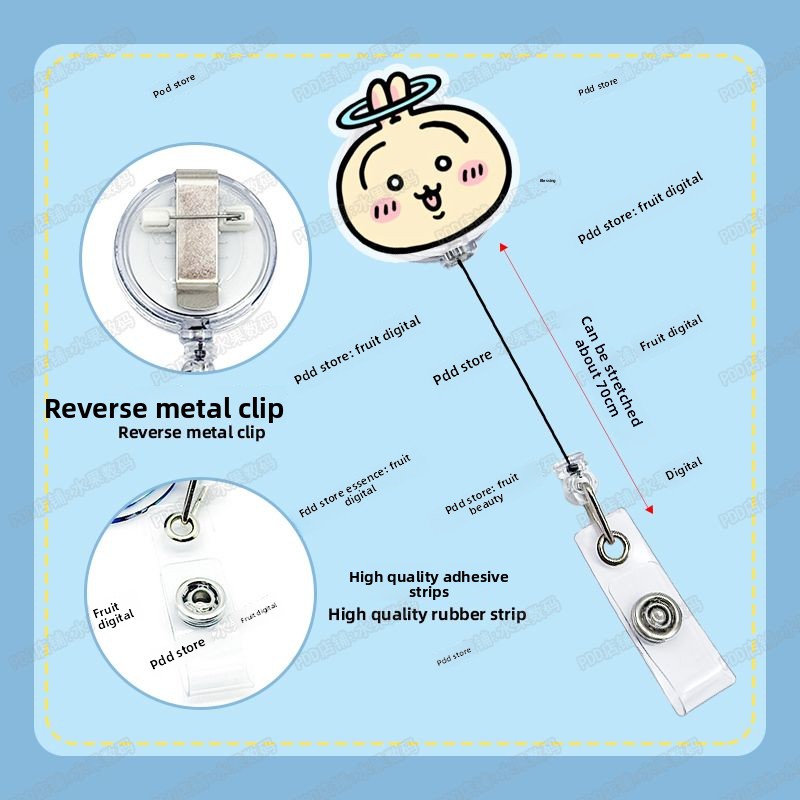 Porta-Crachá Retrátil Kawaii J - Lanyard Badge Holder avaliação e preço